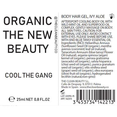 cool the gang | aftersport body oil | bio-organic freeshipping - THE CLEAN BEAUTY.CO