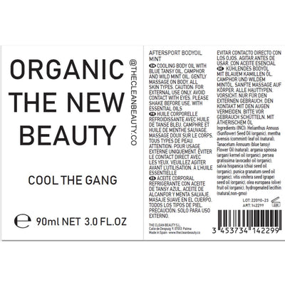 cool the gang | aftersport body oil | bio-organic freeshipping - THE CLEAN BEAUTY.CO