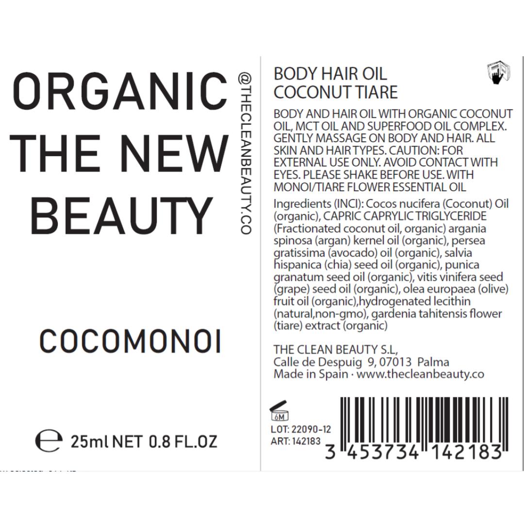 cocomonoi | body hair oil | bio-organic free shipping - THE CLEAN BEAUTY.CO