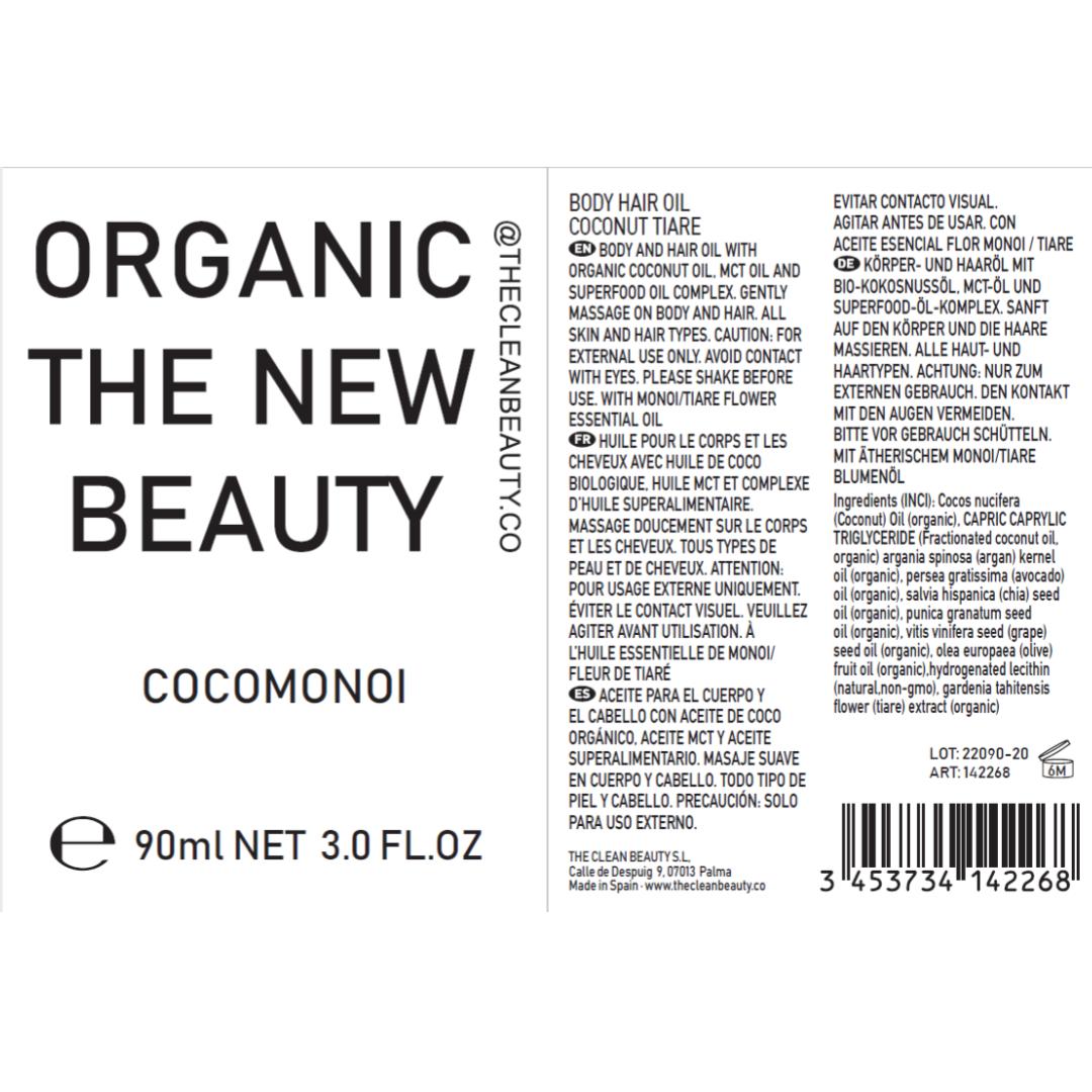 cocomonoi | body hair oil | bio-organic freeshipping - THE CLEAN BEAUTY.CO