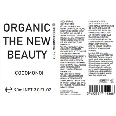 cocomonoi | body hair oil | bio-organic freeshipping - THE CLEAN BEAUTY.CO
