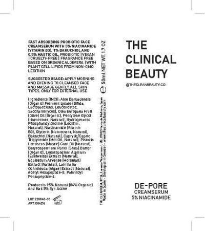 skin Care Face Cream Serum with Niacinamide
